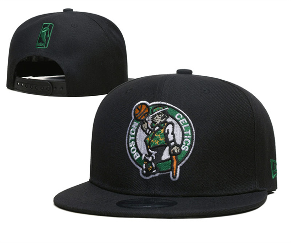 Celtics Black Snapback Hat
