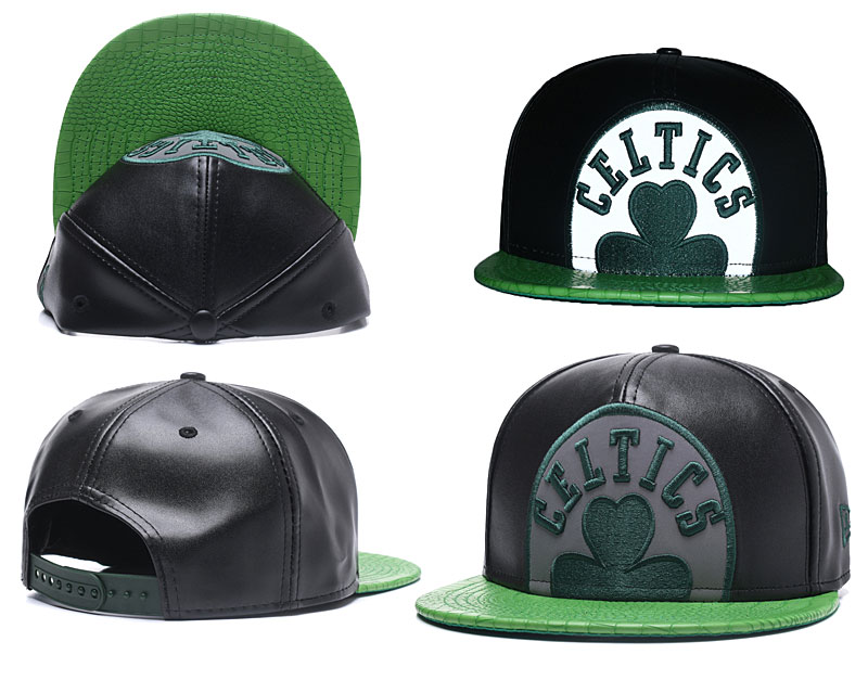 Celtics Team Logo Black Adjustable Hat GS
