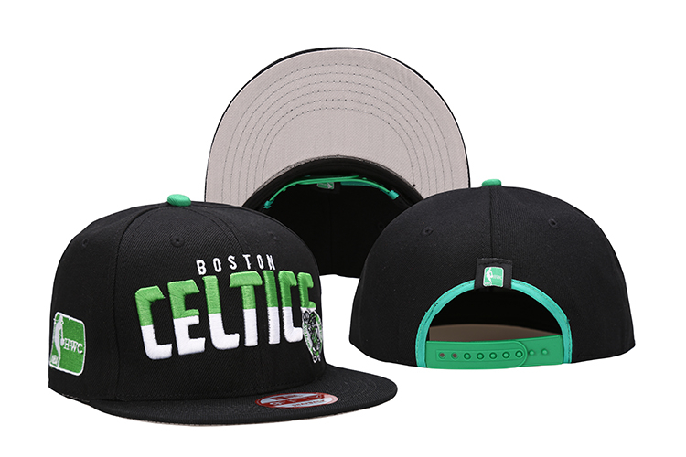 Celtics Team Logo Black Adjustable Hat LH