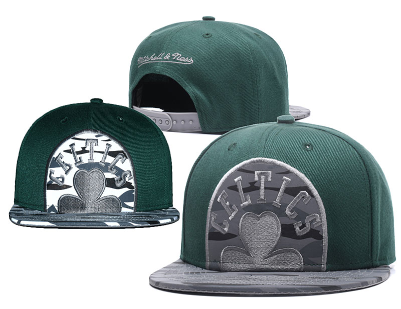 Celtics Team Logo Green Gray Adjustable Hat GS