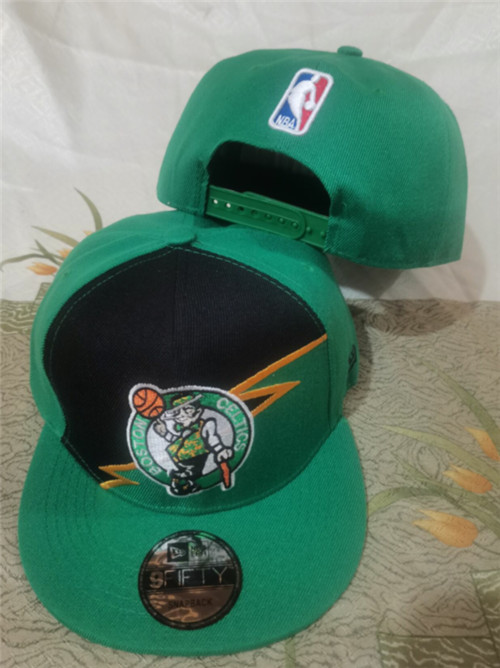 Celtics Team Logo Green Snapback Hat GS