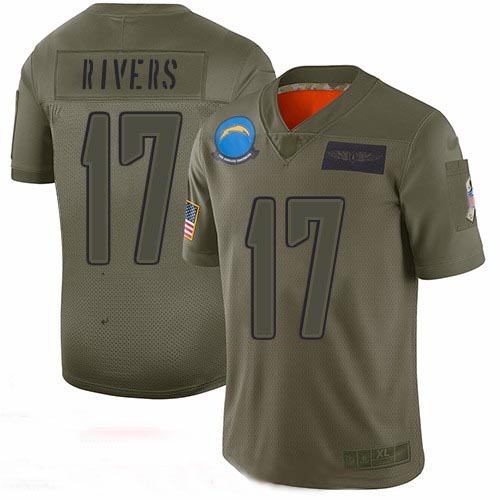 Chargers #17 Philip Rivers Camo Men's Stitched Football Limited 2019 Salute To Service Jersey Chargers #17 Philip Rivers Camo Men's Stitched Football Limited 2019 Salute To Service Jersey