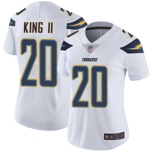 Chargers #20 Desmond King II White Women's Stitched Football Vapor Untouchable Limited Jersey Chargers #20 Desmond King II White Women's Stitched Football Vapor Untouchable Limited Jersey