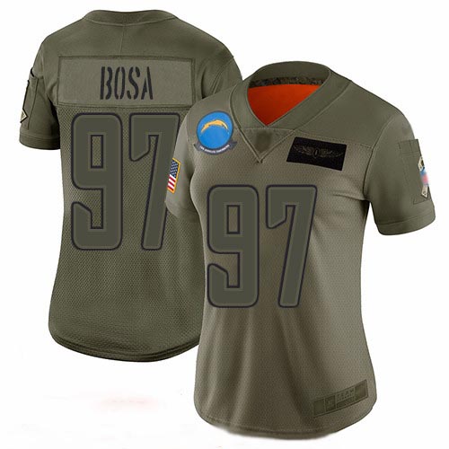 Chargers #97 Joey Bosa Camo Women's Stitched Football Limited 2019 Salute to Service Jersey Chargers #97 Joey Bosa Camo Women's Stitched Football Limited 2019 Salute to Service Jersey