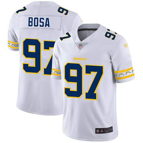 Chargers #97 Joey Bosa White Men's Stitched Football Limited Team Logo Fashion Jersey Chargers #97 Joey Bosa White Men's Stitched Football Limited Team Logo Fashion Jersey