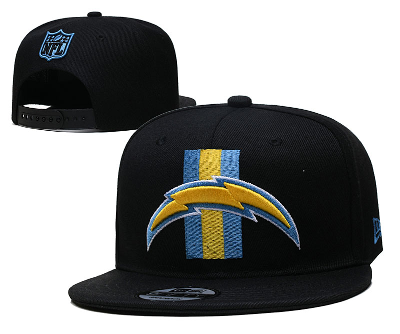 Chargers Black Snapback Hat --YD
