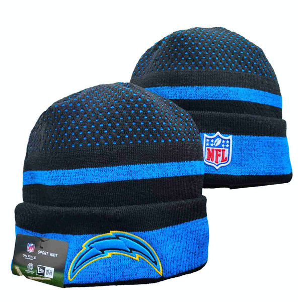 Chargers Team Logo Black And Blue Knit Hat YD