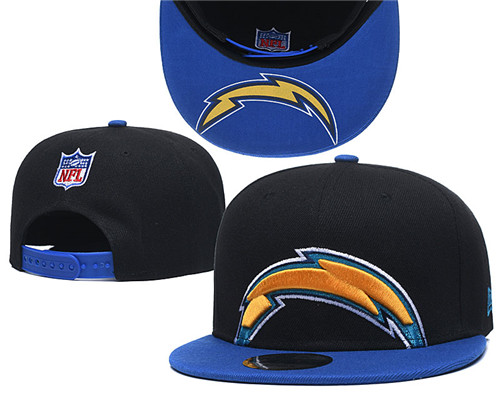 Chargers Team Logo Black Royal Adjustable Hat GS
