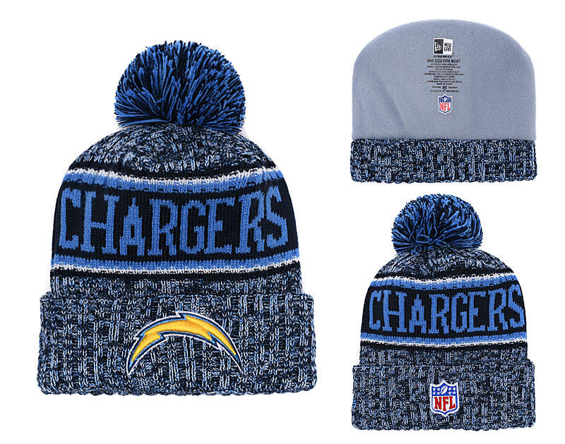 Chargers Team Logo Blue Knit Hat YD