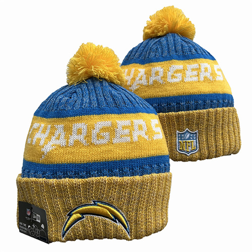 Chargers Team Logo Pom Knit Hat YD-1