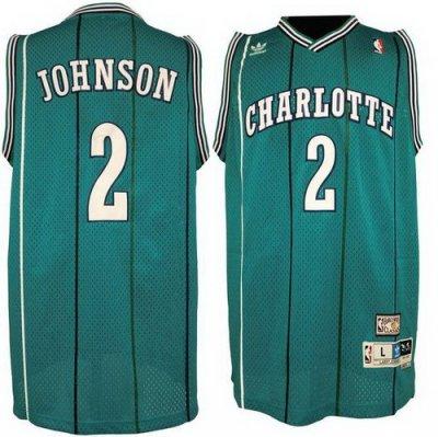 Charlotte Bobcats 2 Larry Johnson Blue Soul Swingman NBA Jerseys