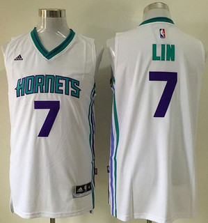 Charlotte Hornets #7 Jeremy Lin White Stitched NBA Jersey