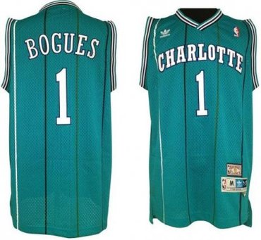 Charlotte Hornets 1 Tyrone Bogues Green Soul Swingman NBA Jerseys