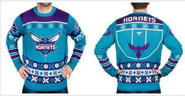 Charlotte Hornets Men''s NBA Ugly Sweater Charlotte Hornets Men''s NBA Ugly Sweater