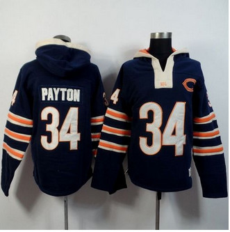 Chicago Bears #34 Walter Payton Navy Blue Player Winning Method Pullover NFL Hoodie Chicago Bears #34 Walter Payton Navy Blue Player Winning Method Pullover NFL Hoodie
