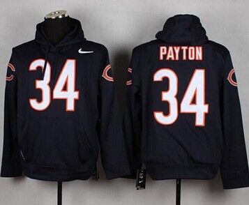 Chicago Bears #34 Walter Payton Navy Blue Pullover Hoodie Chicago Bears #34 Walter Payton Navy Blue Pullover Hoodie