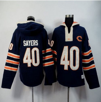 Chicago Bears #40 Gale Sayers Navy Blue Player Winning Method Pullover NFL Hoodie Chicago Bears #40 Gale Sayers Navy Blue Player Winning Method Pullover NFL Hoodie