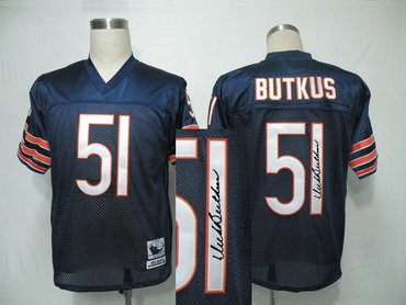 Chicago Bears #51 Butkus Blue Throwback Jersey(Signed Elite)