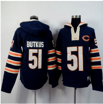Chicago Bears #51 Dick Butkus Navy Blue Player Winning Method Pullover NFL Hoodie Chicago Bears #51 Dick Butkus Navy Blue Player Winning Method Pullover NFL Hoodie