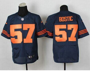 Chicago Bears #57 Jon Bostic Navy Blue 1940s Throwback NFL Elite Jersey Chicago Bears #57 Jon Bostic Navy Blue 1940s Throwback NFL Elite Jersey