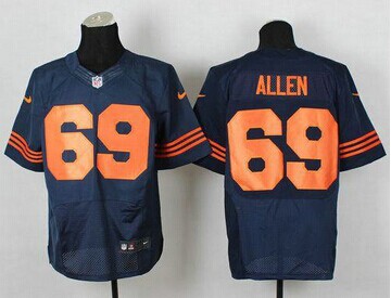 Chicago Bears #69 Jared Allen Navy Blue 1940s Throwback NFL Elite Jersey Chicago Bears #69 Jared Allen Navy Blue 1940s Throwback NFL Elite Jersey