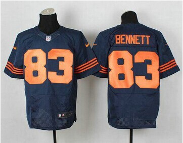 Chicago Bears #83 Martellus Bennett Navy Blue 1940s Throwback NFL Elite Jersey Chicago Bears #83 Martellus Bennett Navy Blue 1940s Throwback NFL Elite Jersey