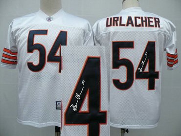 Chicago Bears 54# Brian Urlacher White Throwback Jersey(Signed Elite) Chicago Bears 54# Brian Urlacher White Throwback Jersey(Signed Elite)