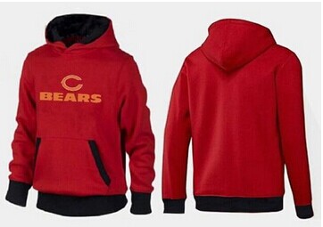 Chicago Bears Authentic Logo Pullover Hoodie Red & Black Chicago Bears Authentic Logo Pullover Hoodie Red & Black