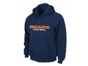 Chicago Bears Authentic font Pullover Hoodie D.Blue