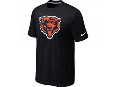 Chicago Bears Black Tean Logo T-Shirt