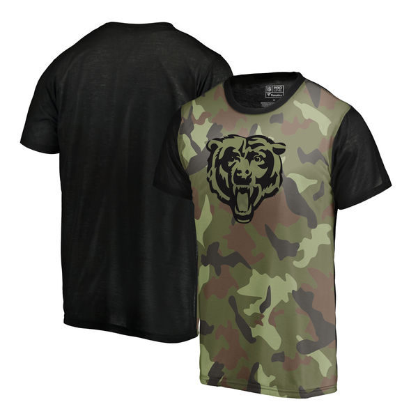 Chicago Bears Camo NFL Pro Line By Fanatics Branded Blast Sublimated T Shirt Chicago Bears Camo NFL Pro Line By Fanatics Branded Blast Sublimated T Shirt