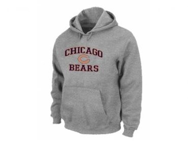 Chicago Bears Heart & Soul Pullover Hoodie Grey Chicago Bears Heart & Soul Pullover Hoodie Grey