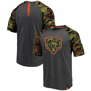 Chicago Bears Heathered Gray Camo NFL Pro Line By Fanatics Branded T-Shirt Chicago Bears Heathered Gray Camo NFL Pro Line By Fanatics Branded T-Shirt