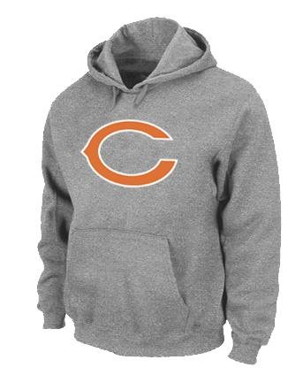 Chicago Bears Logo Pullover Hoodie Grey Chicago Bears Logo Pullover Hoodie Grey