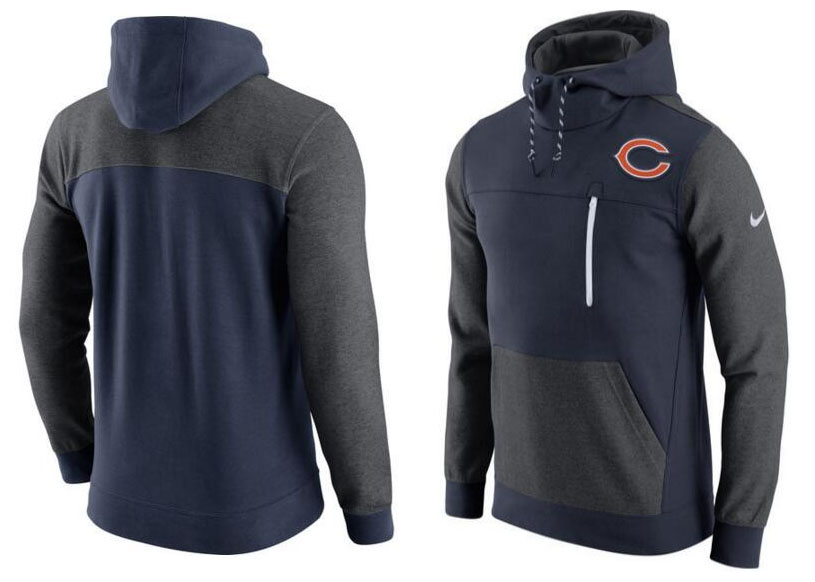Chicago Bears Nike AV15 Fleece Pullover Hoodie Navy