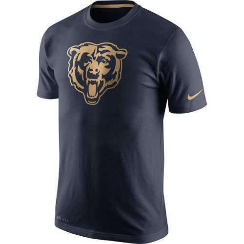 Chicago Bears Nike Navy Championship Drive Gold Collection Performance T-Shirt Chicago Bears Nike Navy Championship Drive Gold Collection Performance T-Shirt