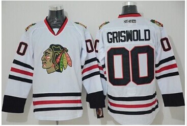 Chicago Blackhawks #00 Clark Griswold White 2015 Winter Classic Stitched NHL Jersey