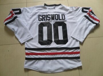 Chicago Blackhawks #00 Clark Griswold White 2015 Winter Classic Stitched NHL Jersey