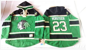 Chicago Blackhawks #23 Kris Versteeg Green St. Patrick's Day McNary Lace Hoodie NHL Jersey Chicago Blackhawks #23 Kris Versteeg Green St. Patrick's Day McNary Lace Hoodie NHL Jersey