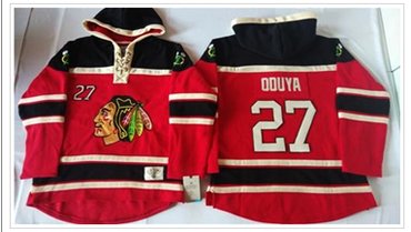 Chicago Blackhawks #27 Johnny Oduya Red Sawyer Hooded Sweatshirt Stitched NHL Jersey Chicago Blackhawks #27 Johnny Oduya Red Sawyer Hooded Sweatshirt Stitched NHL Jersey