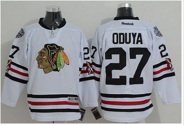 Chicago Blackhawks #27 Johnny Oduya White 2015 Winter Classic Stitched NHL Jersey