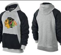Chicago Blackhawks Pullover Hoodie Grey & Black