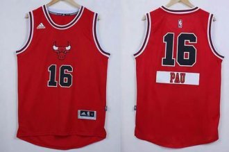 Chicago Bulls #16 Pau Gasol Red 2014-15 Christmas Day Stitched NBA Jersey