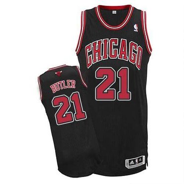 Chicago Bulls #21 Jimmy Butler Revolution 30 Black NBA Jersey