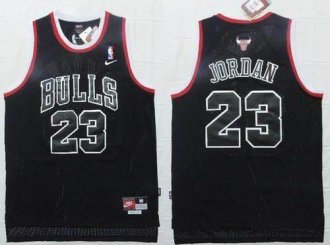 Chicago Bulls #23 Michael Jordan Black Shadow Stitched NBA Jersey