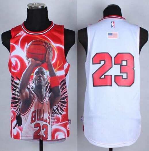 Chicago Bulls #23 Michael Jordan Fashion NBA Jersey