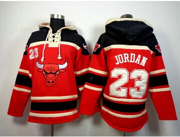 Chicago Bulls #23 Michael Jordan Red Pullover NBA Hoodie Chicago Bulls #23 Michael Jordan Red Pullover NBA Hoodie