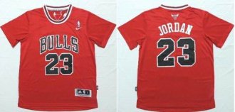 Chicago Bulls #23 Michael Jordan Red Short Sleeve Stitched NBA Jersey