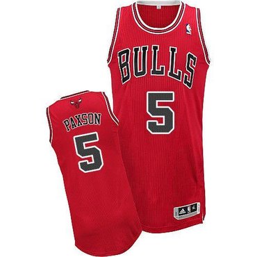 Chicago Bulls #5 John Paxson Revolution 30 Red NBA Jersey
