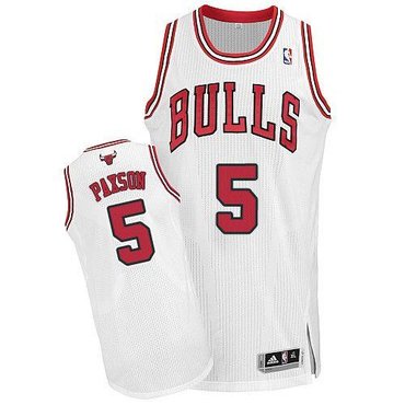 Chicago Bulls #5 John Paxson Revolution 30 White NBA Jersey
